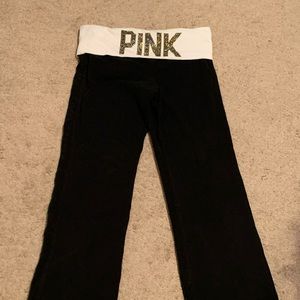 Pink Victorias Secret Boot cut/ Flare Yoga pants